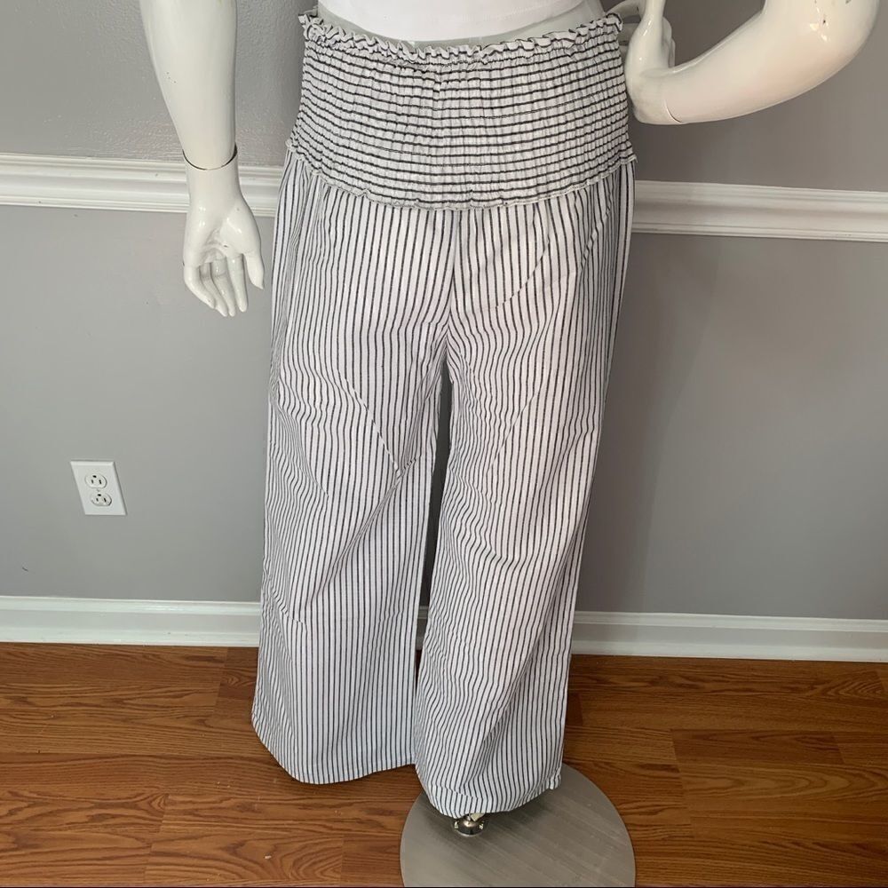 Love Tree wide shirred waistband striped pants - L - Picture 9 of 15